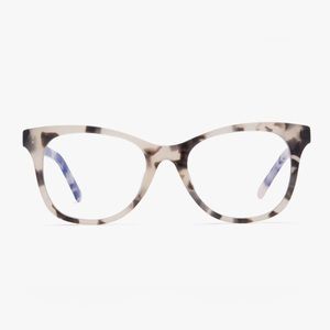 Diff Eyewear Cariba Cream Tortoise Blue Light Glasses